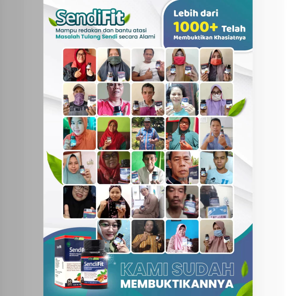 Sendifit Asli 100% Herbal Original Obat Asam Urat Rematik Nyeri Sendi Sakit Lutut Syaraf Saraf Kejepit Sakit Pinggang Punggung Kebas 2
