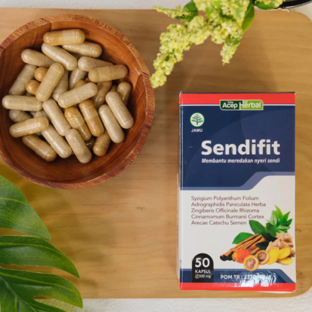 Sendifit Asli 100% Herbal Original Obat Asam Urat Rematik Nyeri Sendi Sakit Lutut Syaraf Saraf Kejepit Sakit Pinggang Punggung Kebas 4
