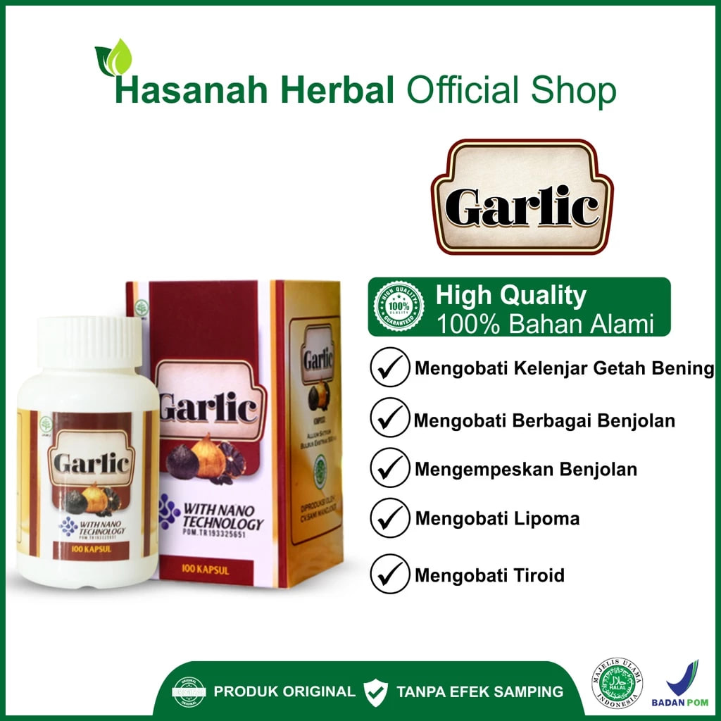 Obat Segala Jenis Benjolan Walatra Garlic Kapsul Bawang Putih Hitam Herbal Alami