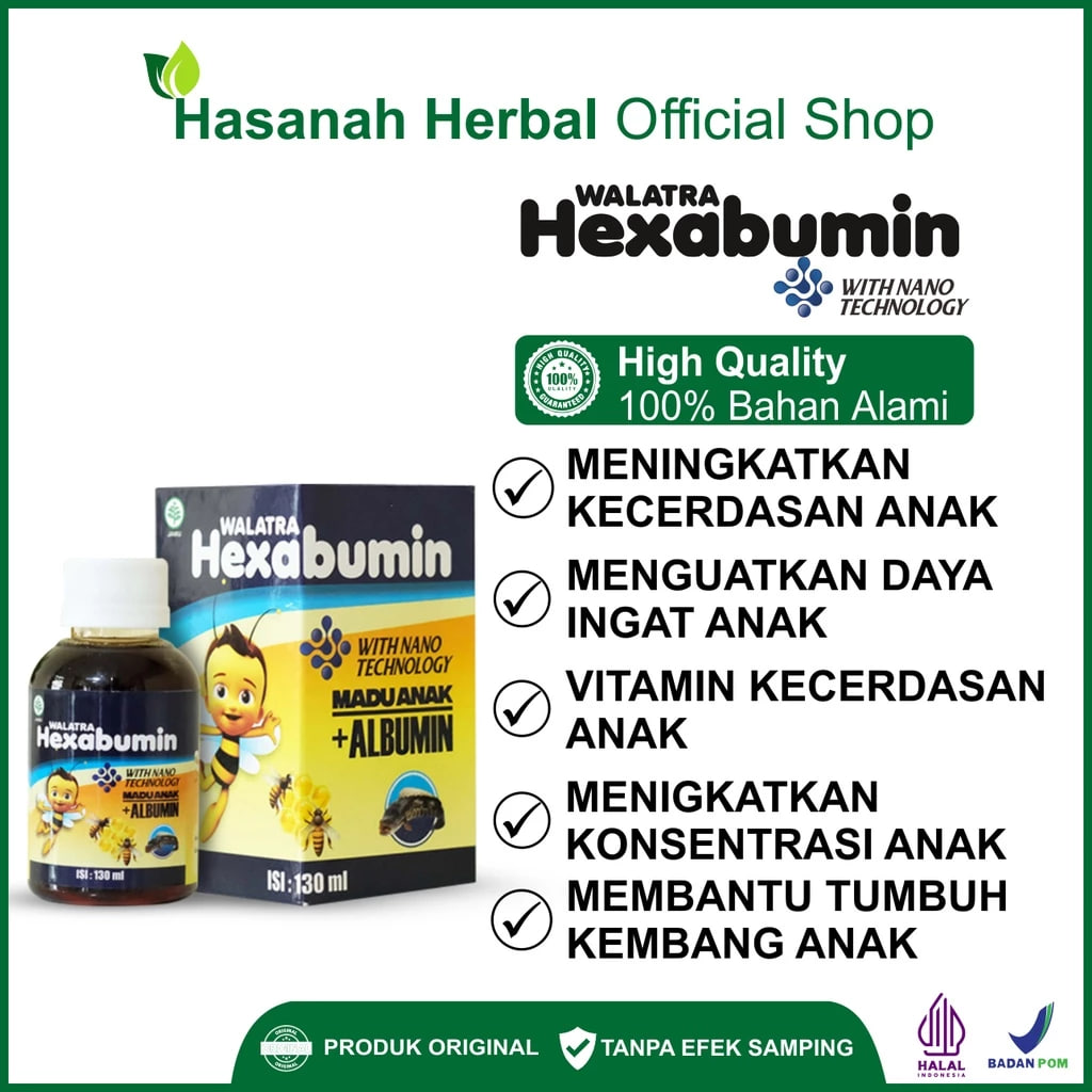 Walatra Hexabumin Madu Vitamin Otak Anak Dan Dewasa Untuk Kecerdasan Penguat Daya Ingat Anak